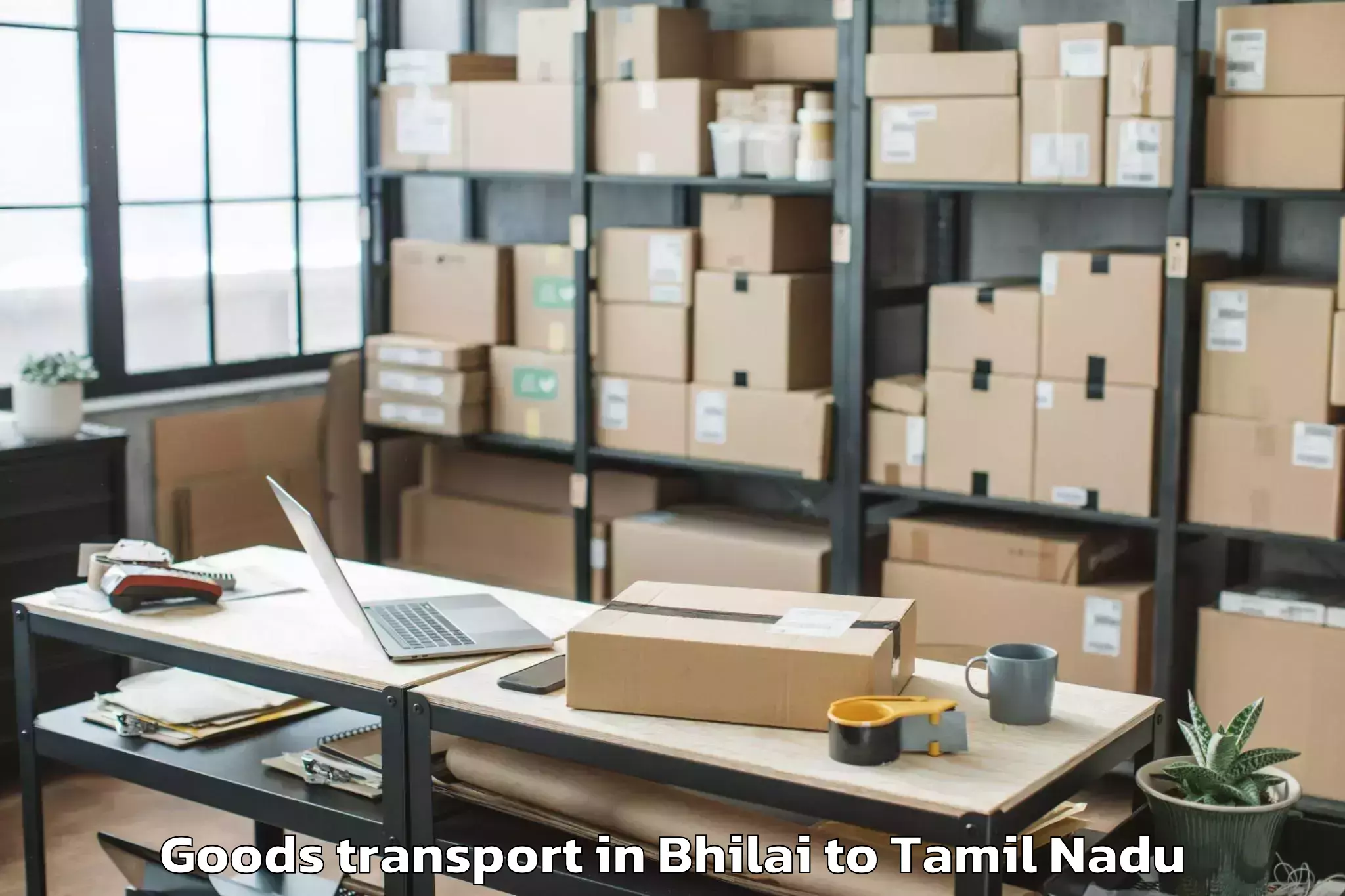 Easy Bhilai to Kanchipuram Goods Transport Booking